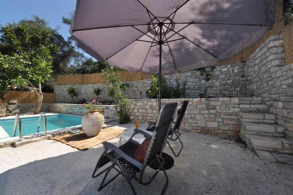 Villa Paxos Adamantia With Private Pool Gaios Bagian luar foto