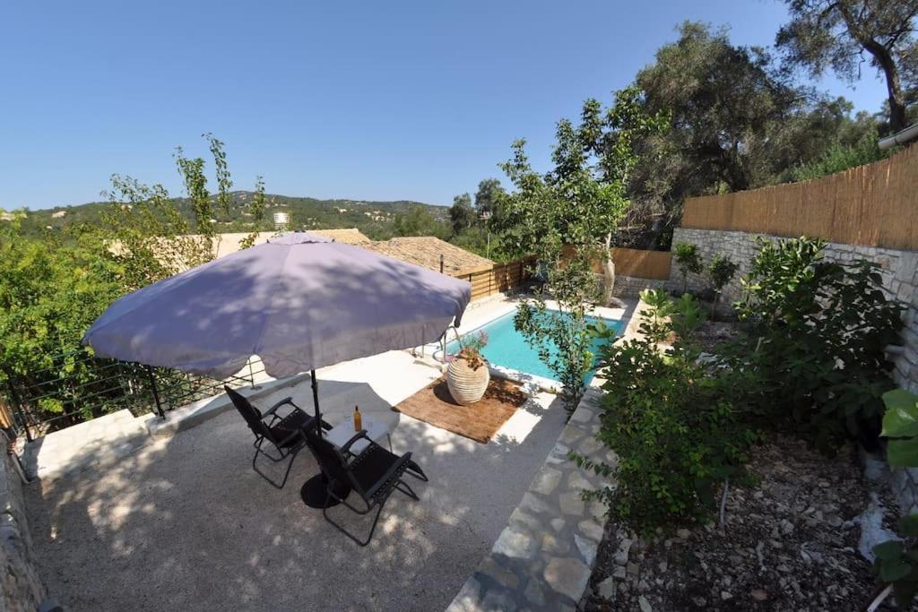 Villa Paxos Adamantia With Private Pool Gaios Bagian luar foto